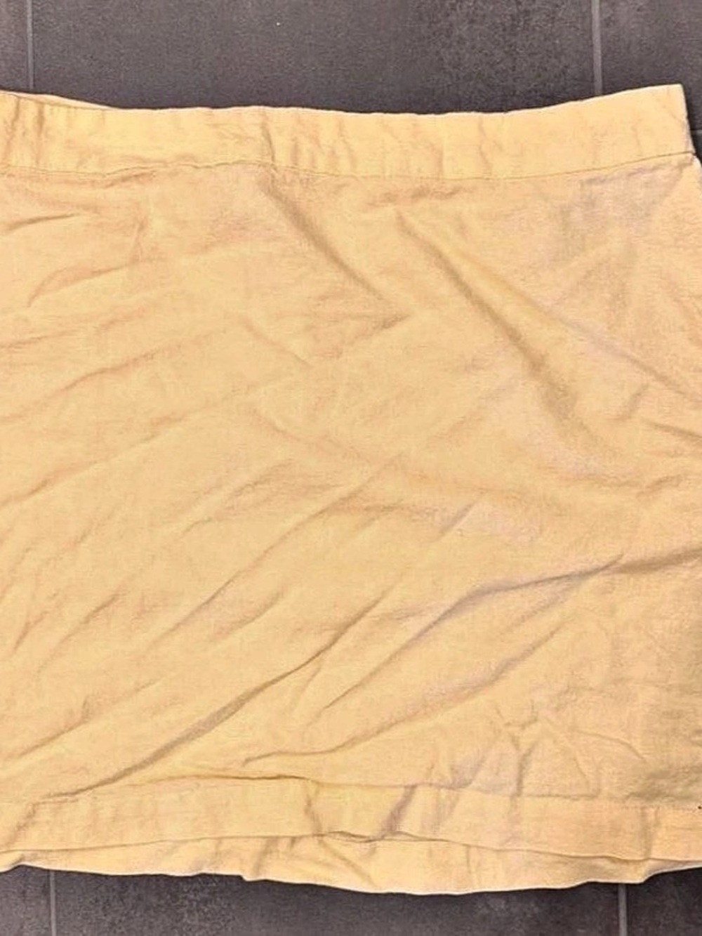 Old Navy Linen-Blend Mini Skirt Yellow Medium